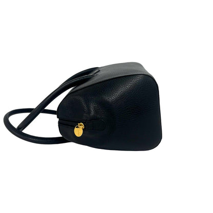 Cartier Vintage Must Line Logo Leather Mini Boston Bag Black — view 5
