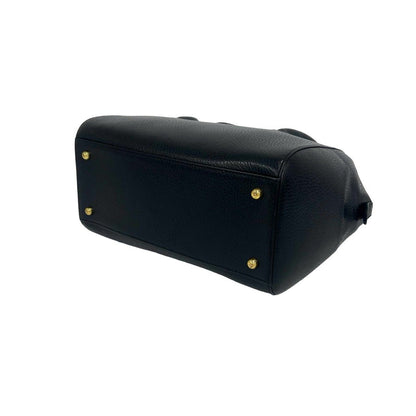 Cartier Vintage Must Line Logo Leather Mini Boston Bag Black — view 8
