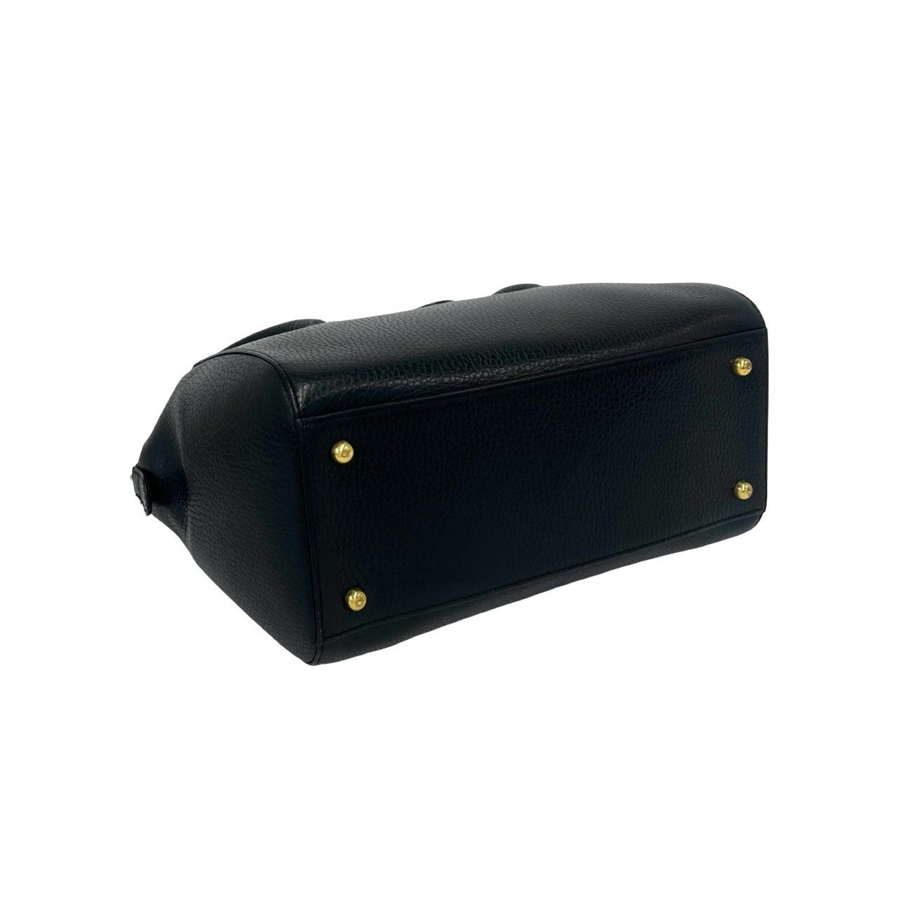 Cartier Vintage Must Line Logo Leather Mini Boston Bag Black — view 7