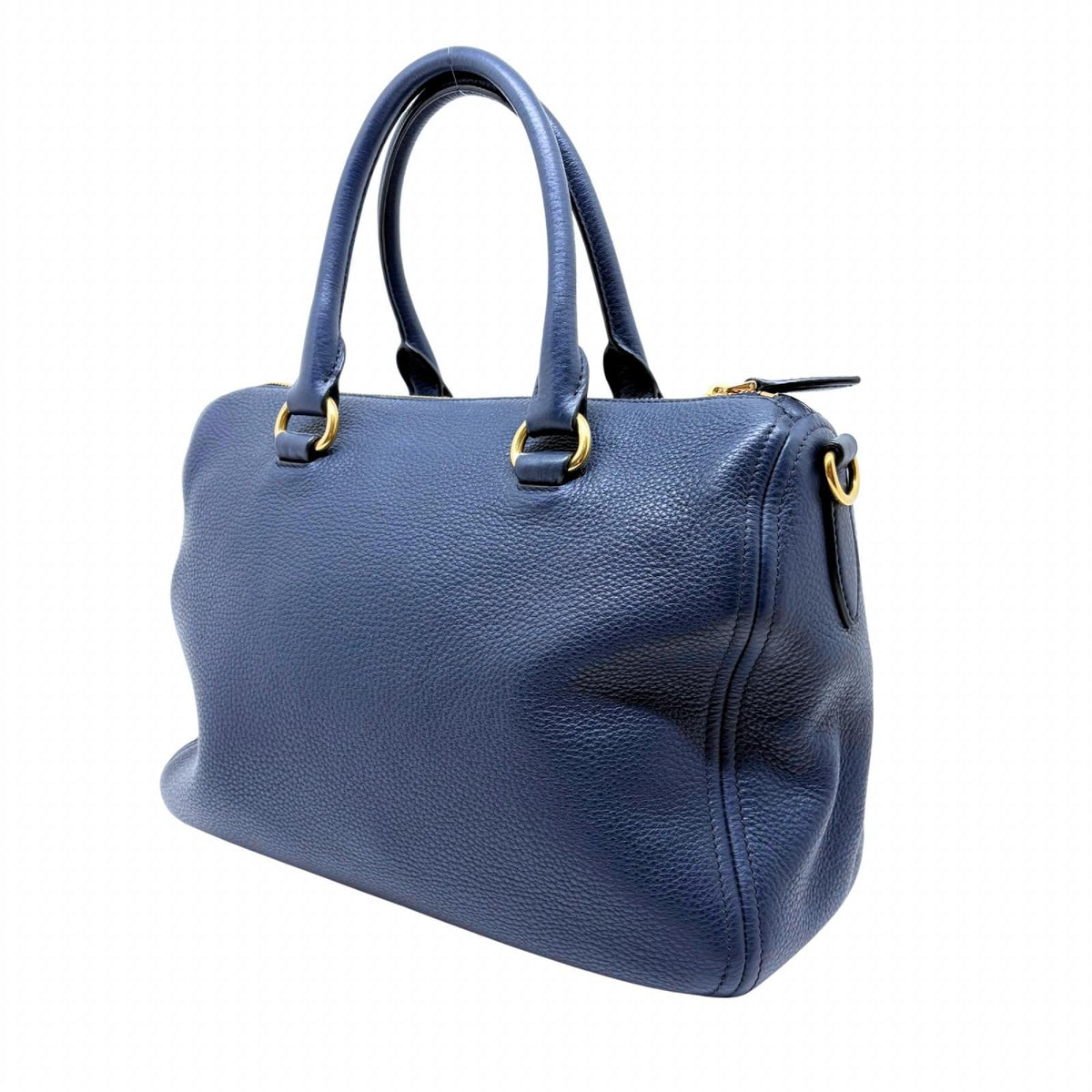 Prada 2-Way Bag Navy Leather — view 2