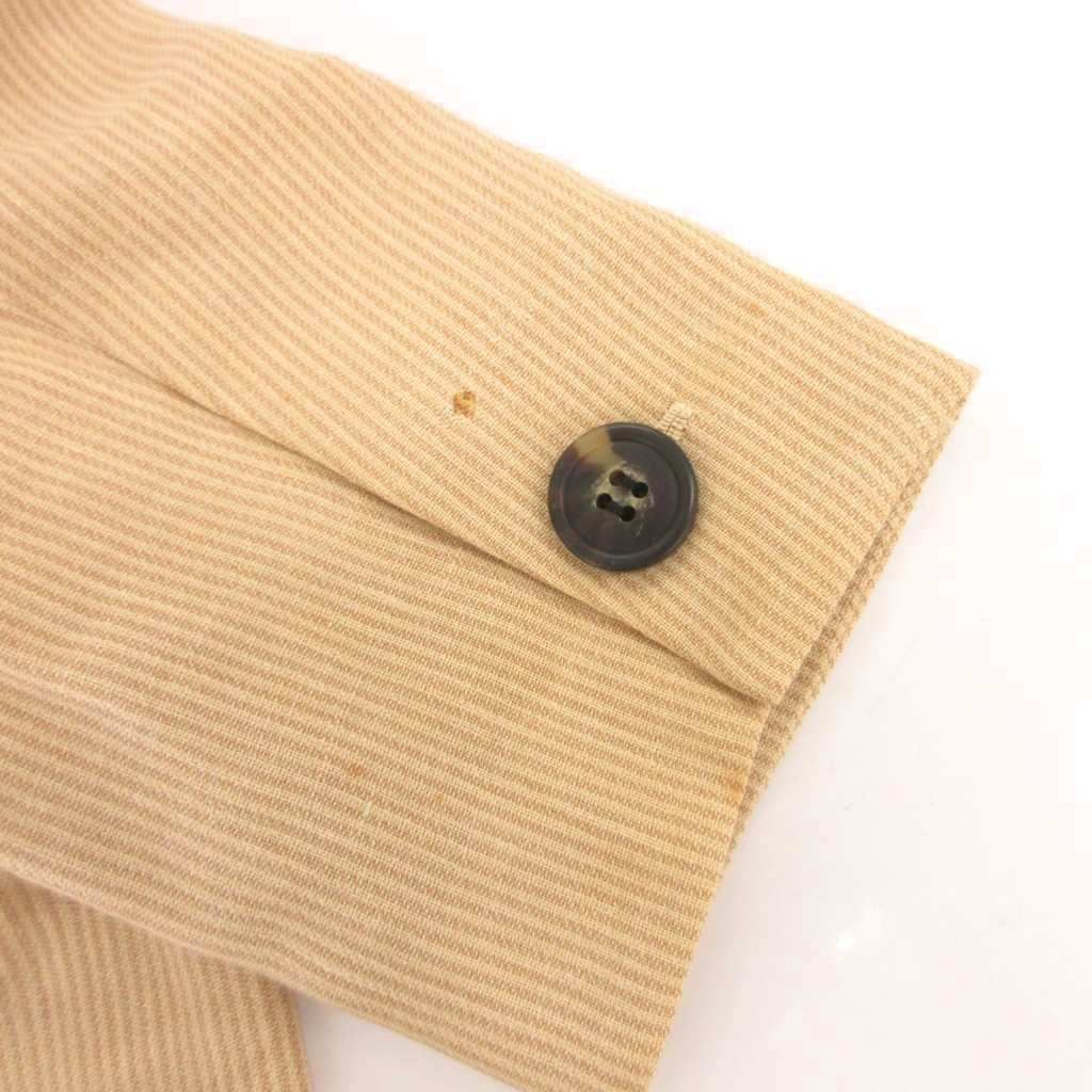 Saint Laurent Linen Corduroy Jacket Beige Patch Pocket Half Lined Shoulder 38 — view 8