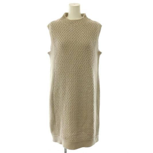 Max Mara S 'S Knit Dress Sleeveless Mohair Blend Braid Gray L