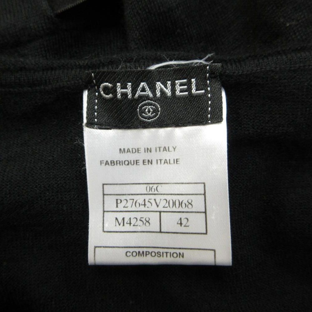 Chanel Knit Sweater Cashmere Silk Long Sleeve Crew Neck Eiffel Tower Arc de — view 4