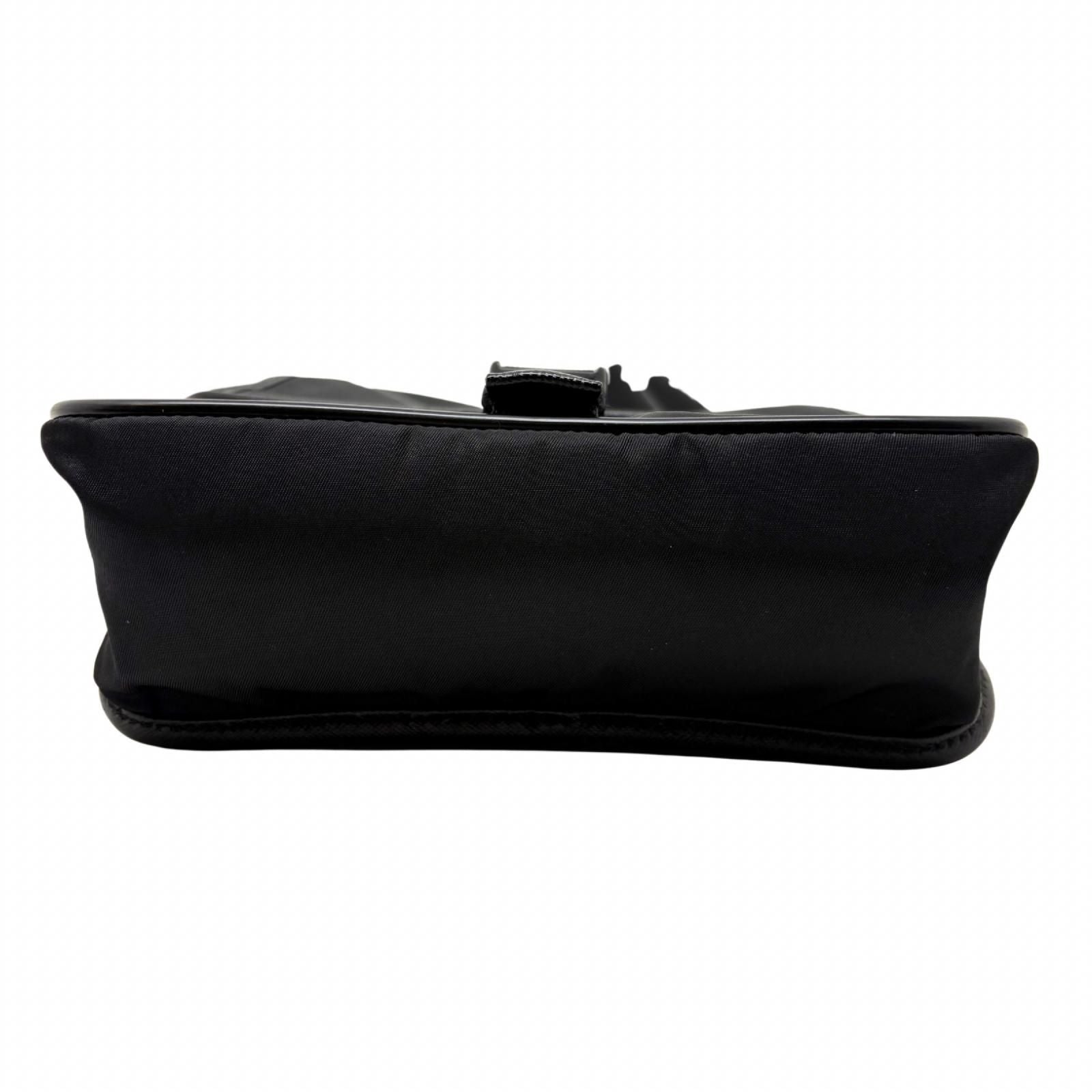 Prada Shoulder Bag Black Nylon Saffiano — view 3