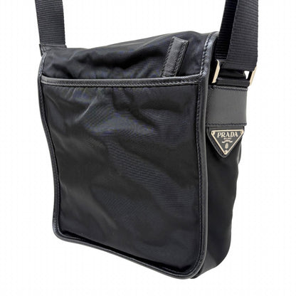 Prada Shoulder Bag Black Nylon Saffiano — view 2