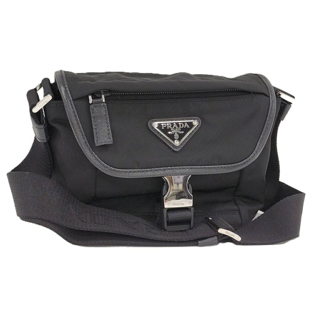 Prada Re-Nylon Shoulder Bag Nylon Black