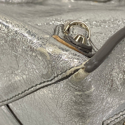 Balenciaga Tote Bag Mini Paper Silver Leather — view 6
