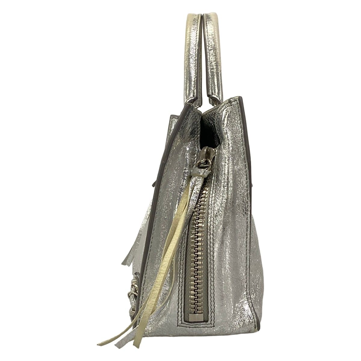 Balenciaga Tote Bag Mini Paper Silver Leather — view 4