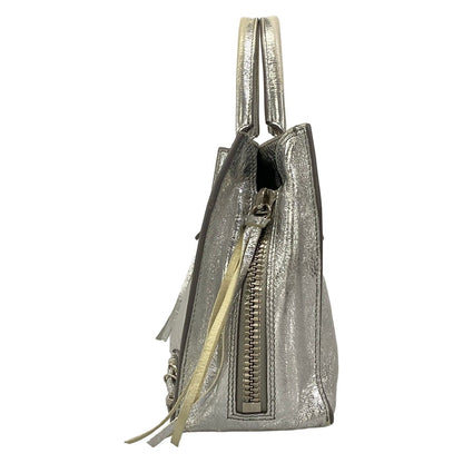 Balenciaga Tote Bag Mini Paper Silver Leather — view 4