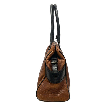 Fendi Handbag Etnico Brown Dark Leather — view 4