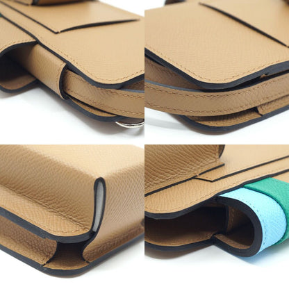 Hermes Way Phone Case Brown Epsom Leather Silver Shoulder Bag — view 5