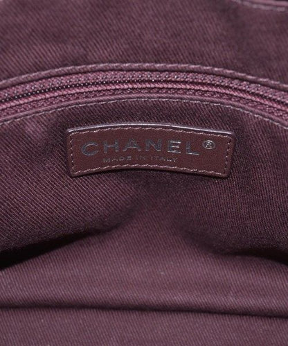 Chanel Matelasse Caviar Leather CC Logo 2-Way Bag Brown — view 4