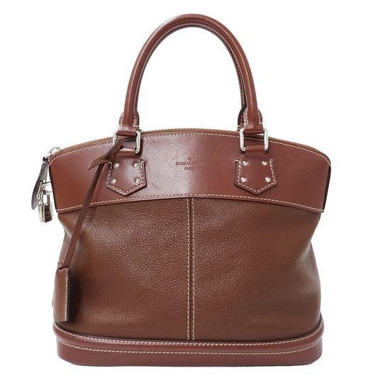 Louis Vuitton Bag Handbag Suhali Leather Lockit PM Sienne Brown Handle