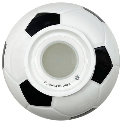 Tiffany & Co Savings Soccer Ball Baby Bank Ceramic White Interior — view 4