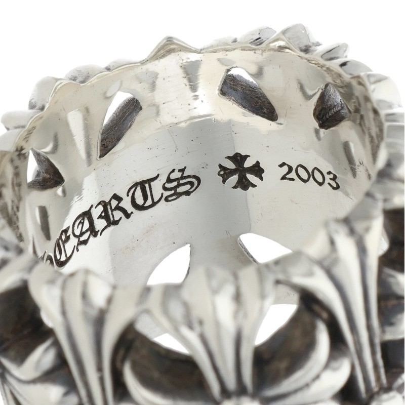 Chrome Hearts Cemetery Cross Silver Ring — view 4