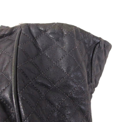 Dolce & Gabbana Tote Bag Shoulder Leather Quilted Chain Black — view 7