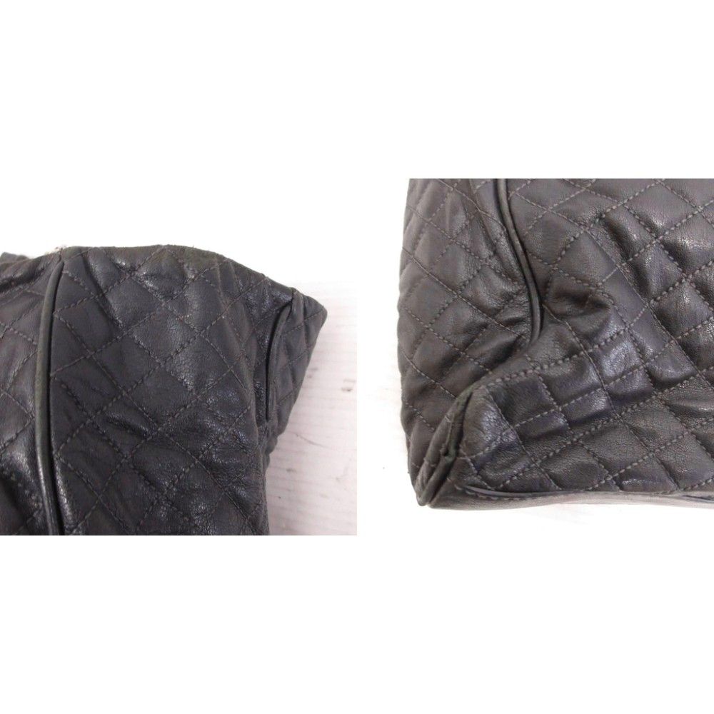 Dolce & Gabbana Tote Bag Shoulder Leather Quilted Chain Black — view 8