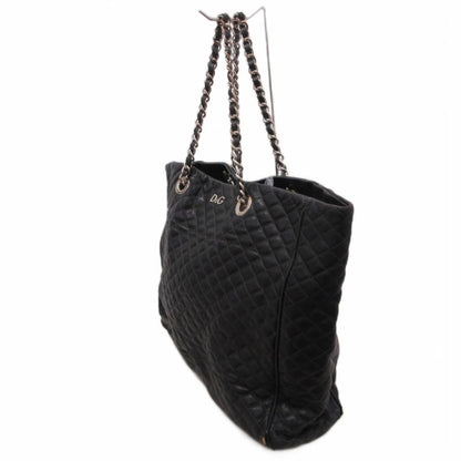 Dolce & Gabbana Tote Bag Shoulder Leather Quilted Chain Black — view 2