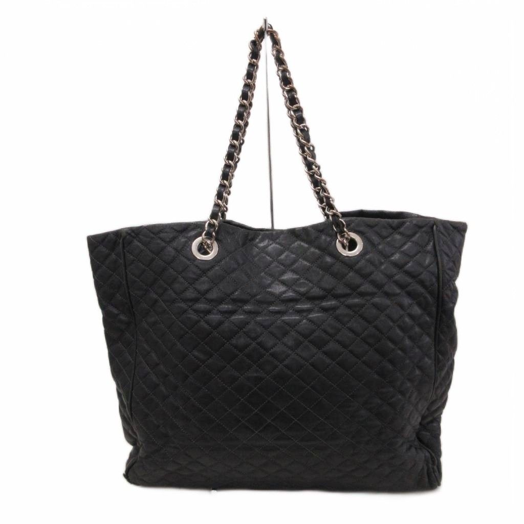 Dolce & Gabbana Tote Bag Shoulder Leather Quilted Chain Black — view 3
