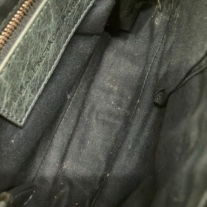 Balenciaga Shoulder Bag the Giant Hips Dark Green Leather — view 7