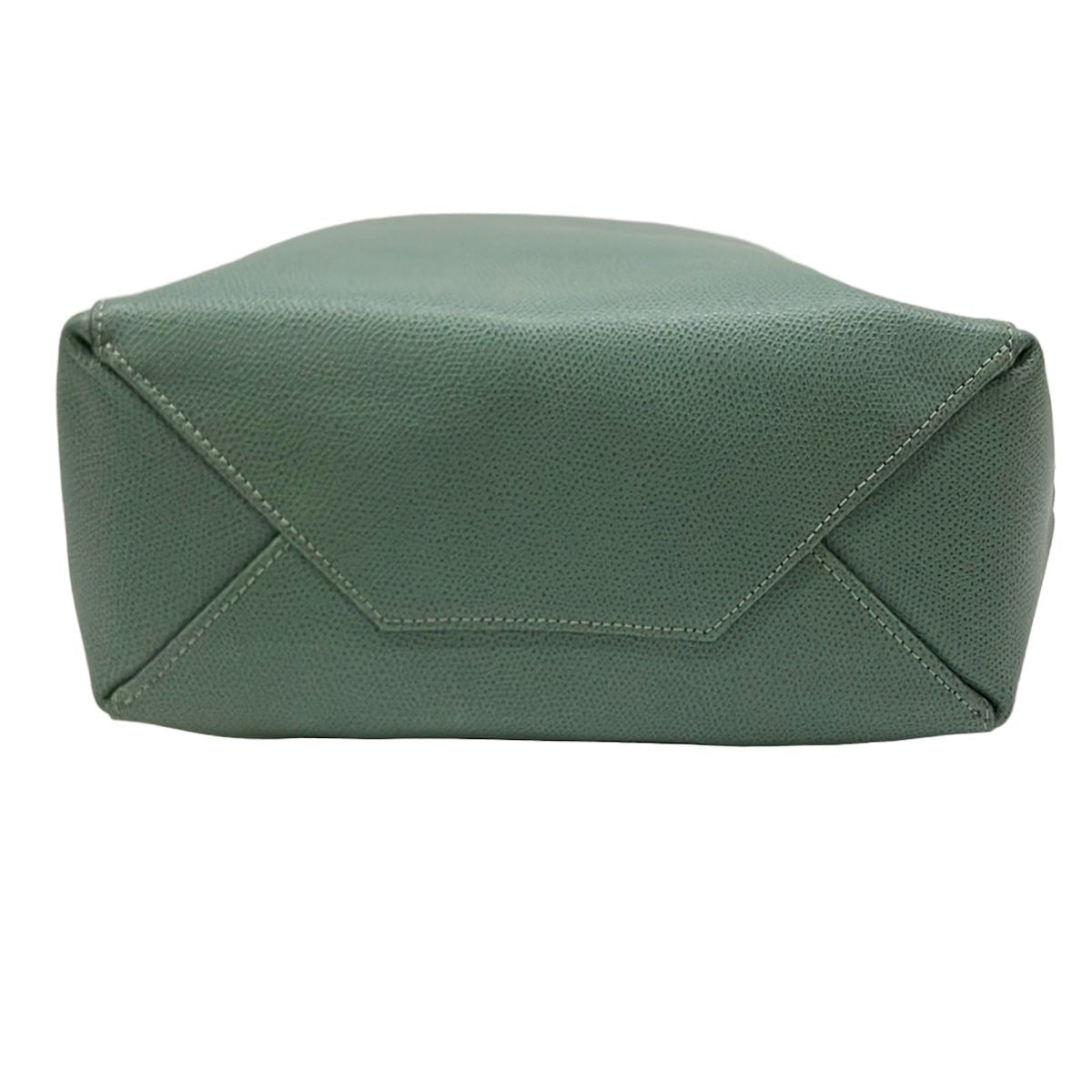 Celine Tote Bag Vertical Cabas Mall Green Leather — view 5