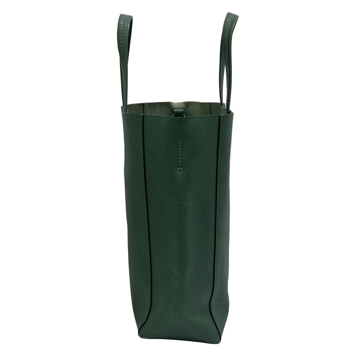Celine Tote Bag Vertical Cabas Mall Green Leather — view 2