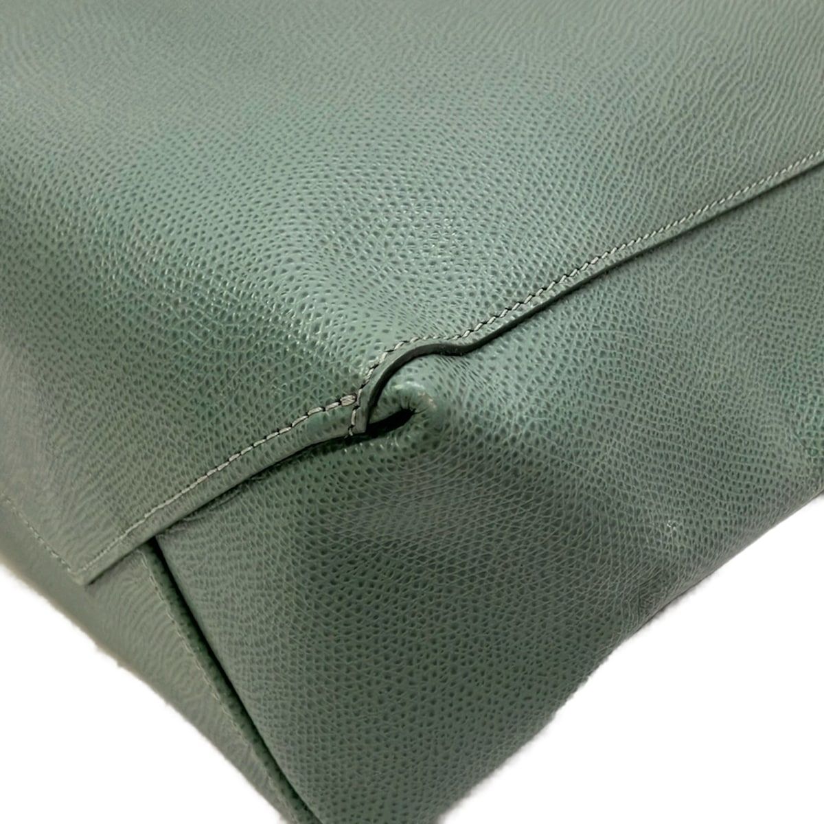 Celine Tote Bag Vertical Cabas Mall Green Leather — view 6