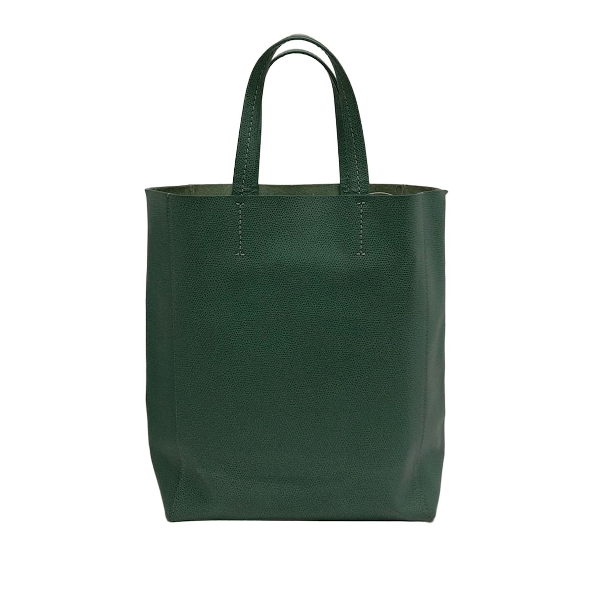 Celine Tote Bag Vertical Cabas Mall Green Leather — view 3