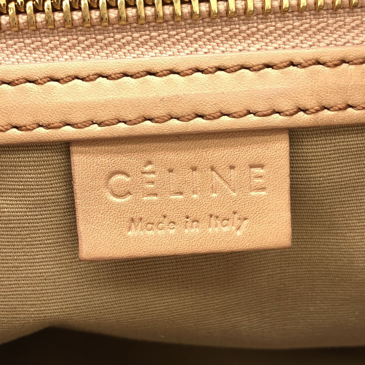 Celine by Phoebe Philo 2-Way Leather Shoulder Bag Pink Beige — view 5