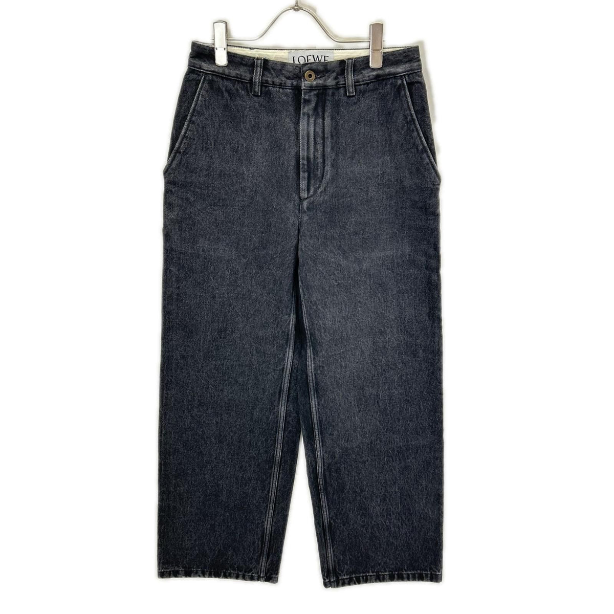 Loewe x Suna Black Back Print Baggy Denim Pants 34