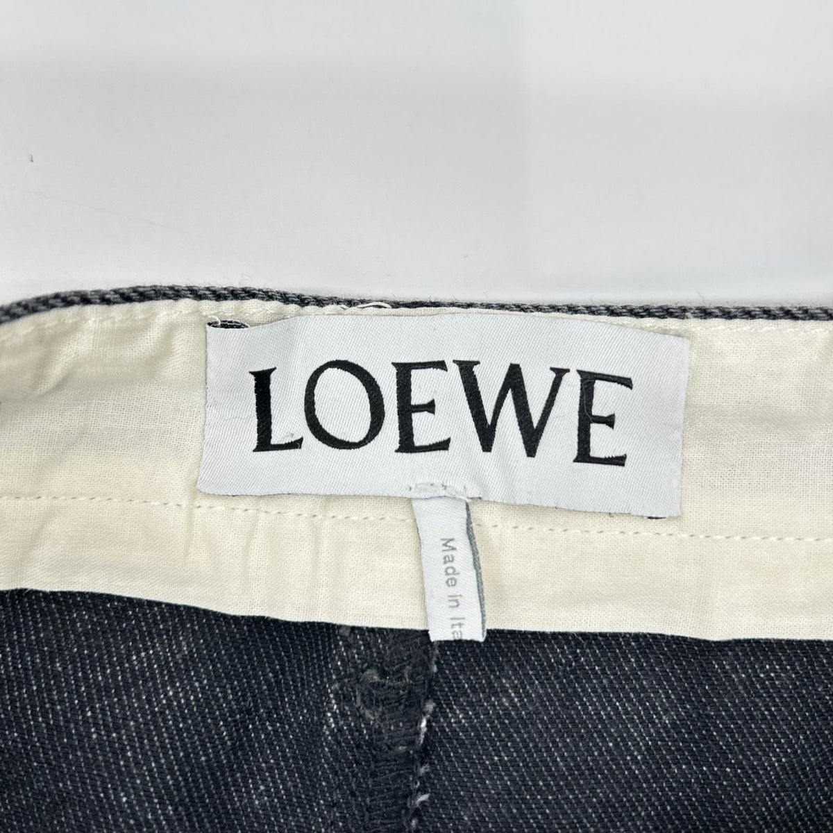 Loewe x Suna Black Back Print Baggy Denim Pants 34 — view 4