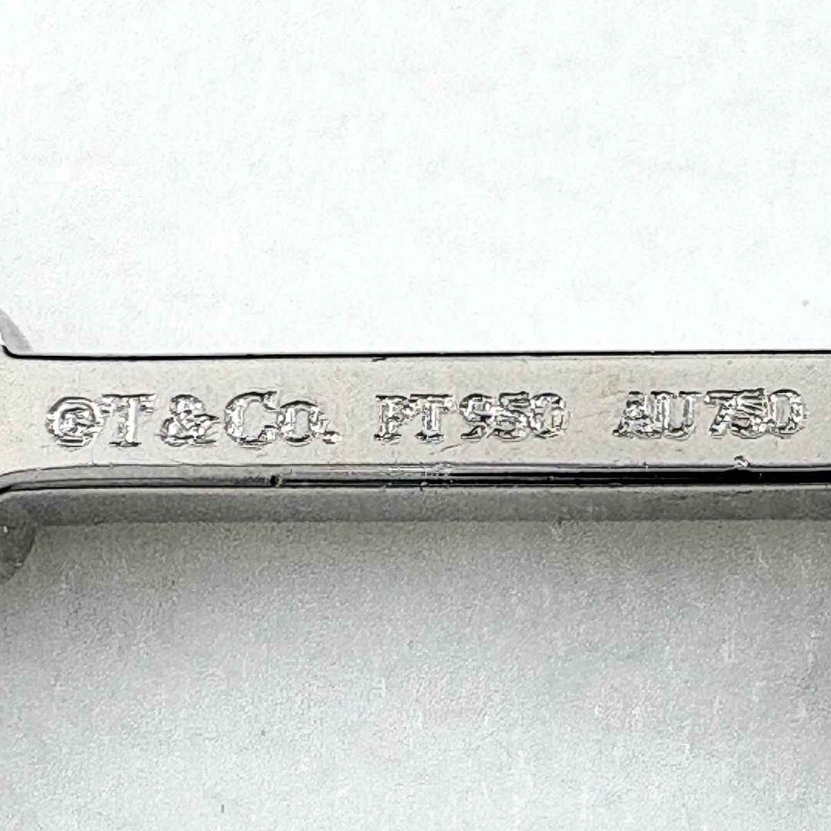 Tiffany & Co Daisy Key Platinum Yellow Gold Pendant 750 Diamond — view 5