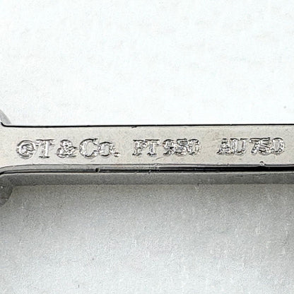 Tiffany & Co Daisy Key Platinum Yellow Gold Pendant 750 Diamond — view 5