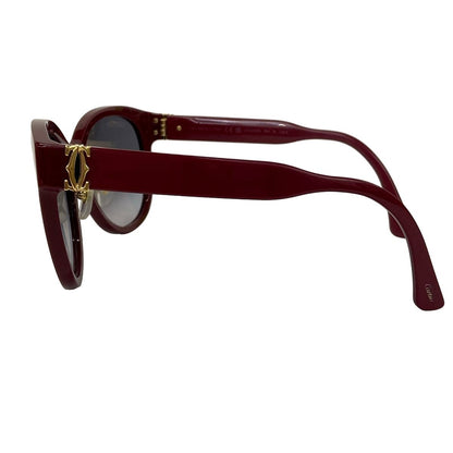 Cartier Sunglasses Bordeaux Black Gold Eyewear — view 2