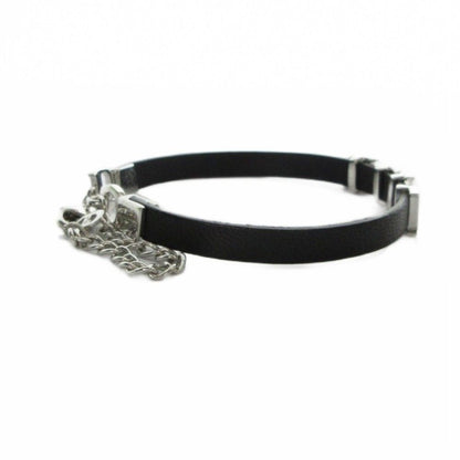 Dior Bracelet Bangle Leather Logo Black — view 5