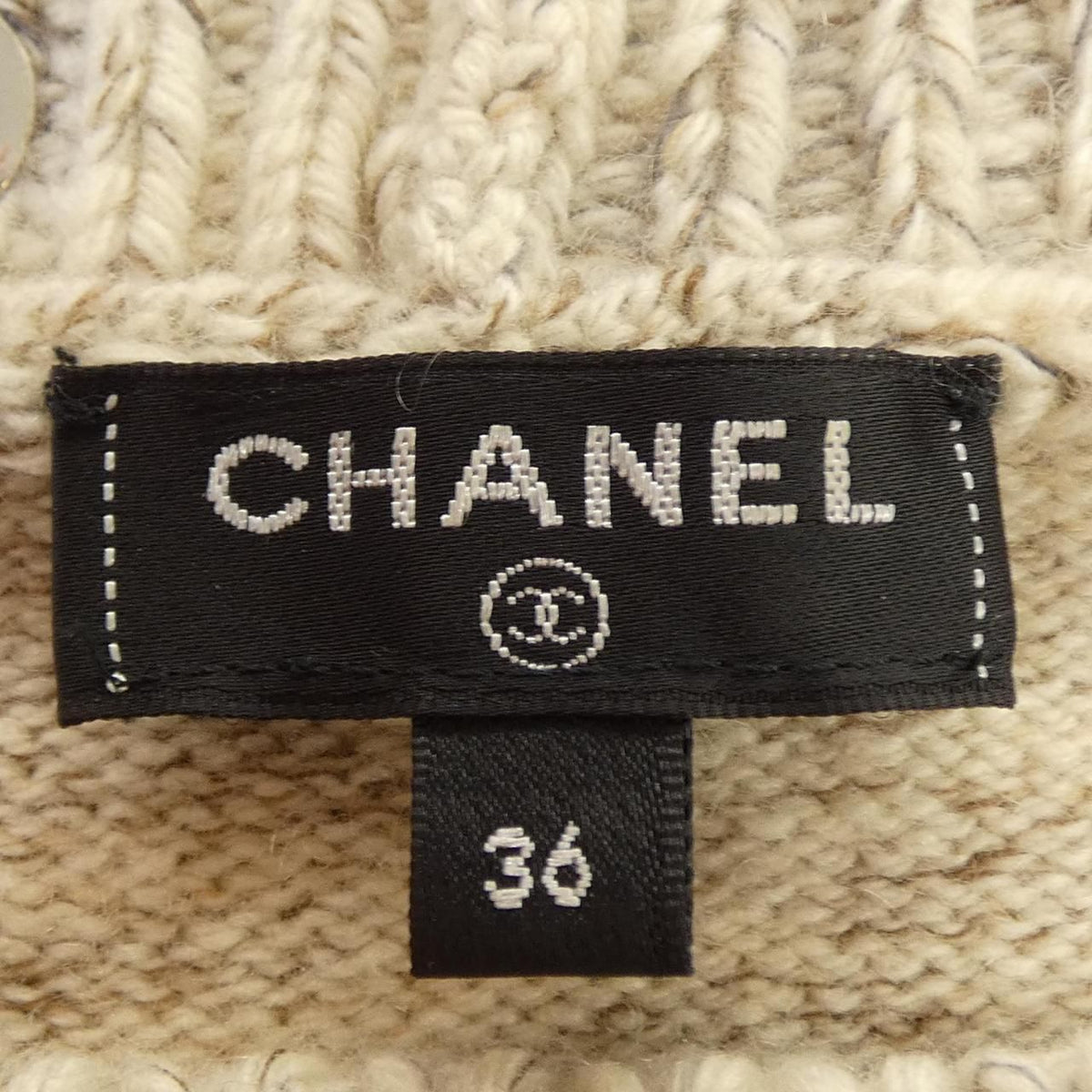 Chanel Knit Sweater Beige — view 5