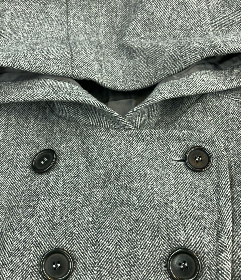 Prada Wool Hooded Pee Coat 42 — view 6