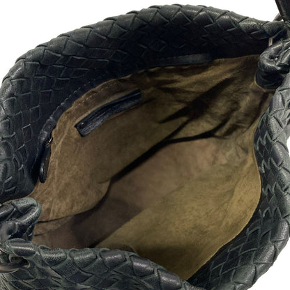 Bottega Veneta Shoulder Bag Intrecciato Black Leather — view 7