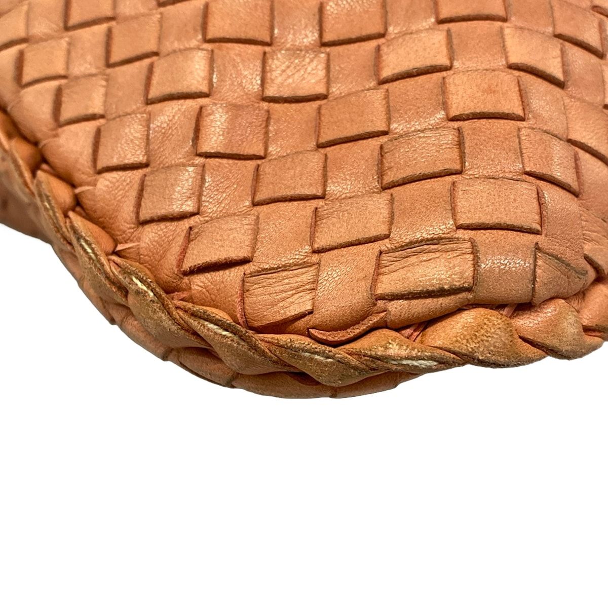 Bottega Veneta Handbag Intrecciato Pink Beige Leather — view 6