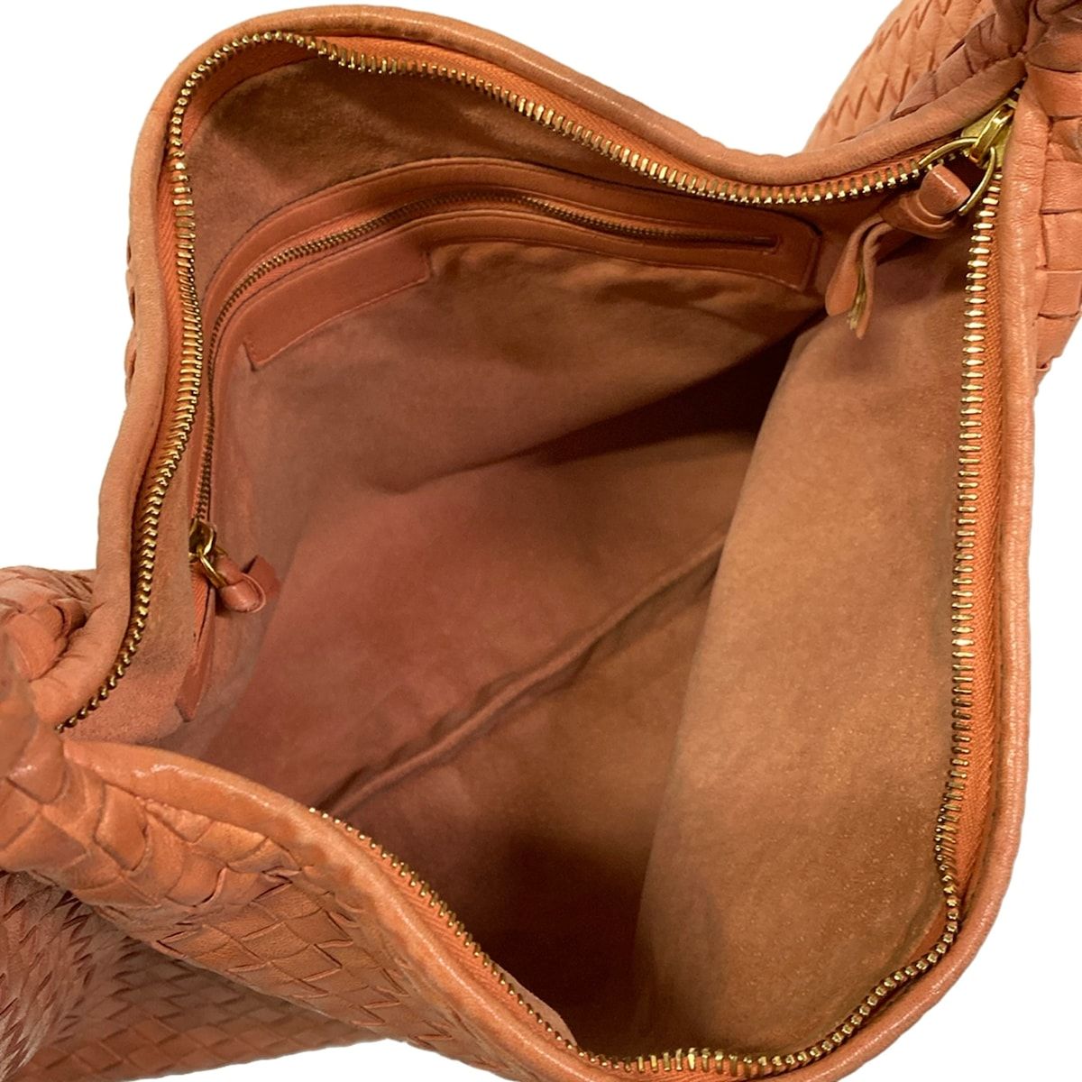 Bottega Veneta Handbag Intrecciato Pink Beige Leather — view 7