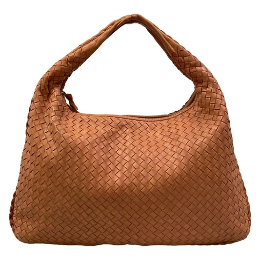 Bottega Veneta Handbag Intrecciato Pink Beige Leather