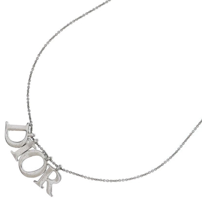 Dior Logo Necklace Metal Silver