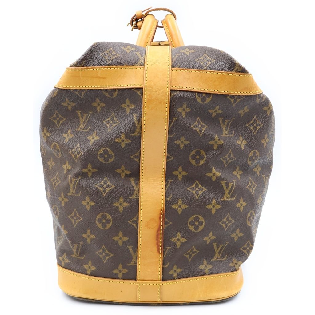 Louis Vuitton Monogram Boston Bag Brown Leather — view 3
