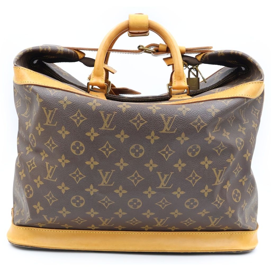 Louis Vuitton Monogram Boston Bag Brown Leather