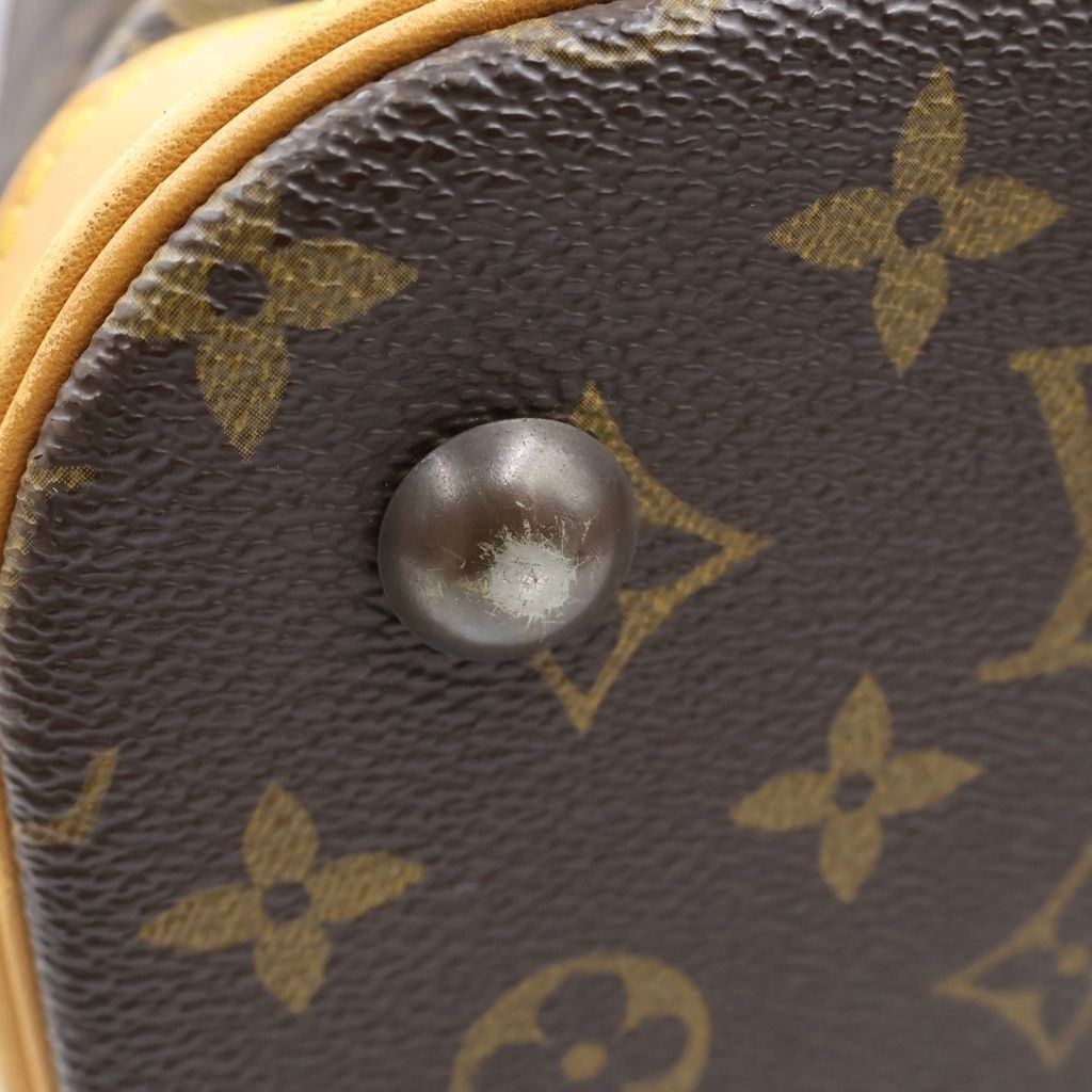 Louis Vuitton Monogram Boston Bag Brown Leather — view 6