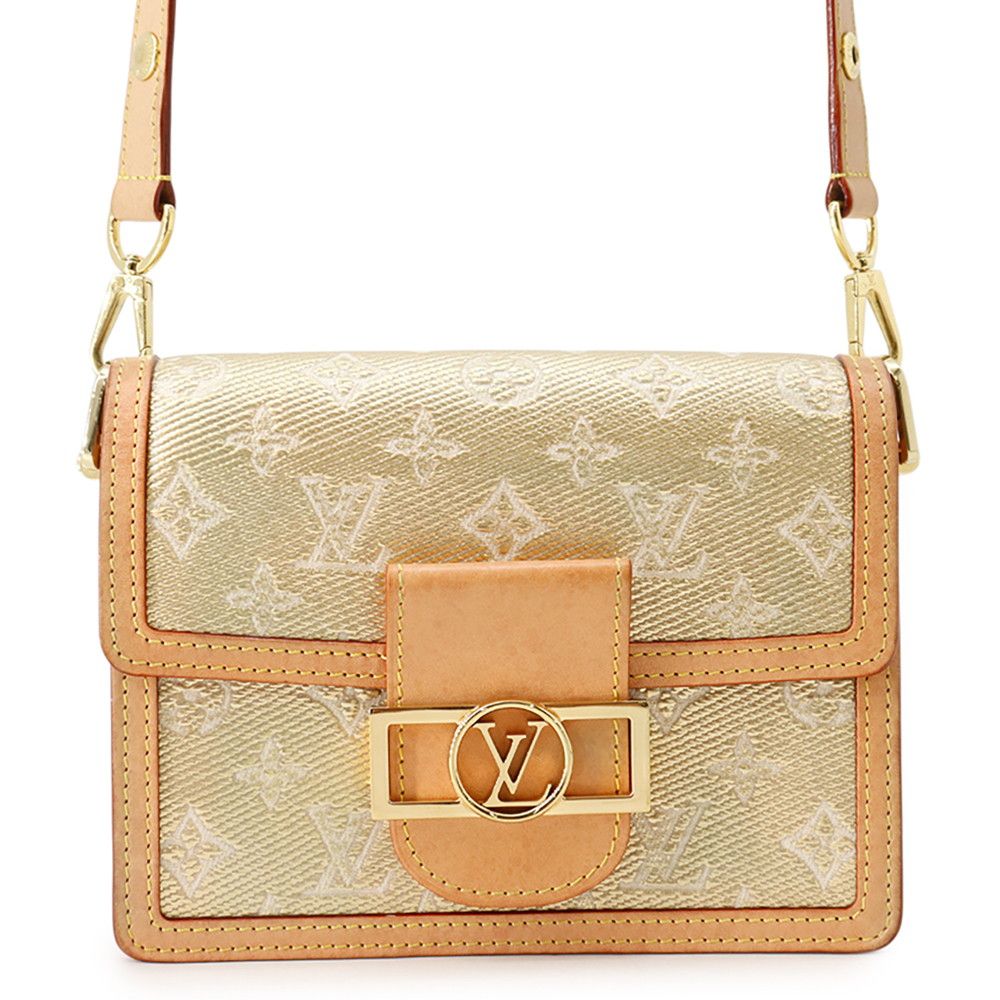 Louis Vuitton Shoulder Bag Monogram Laminated Jacquard Dauphine