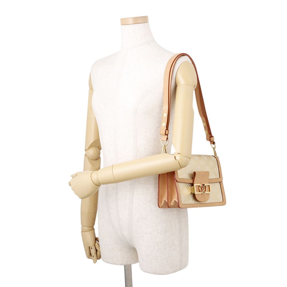 Louis Vuitton Shoulder Bag Monogram Laminated Jacquard Dauphine — view 4