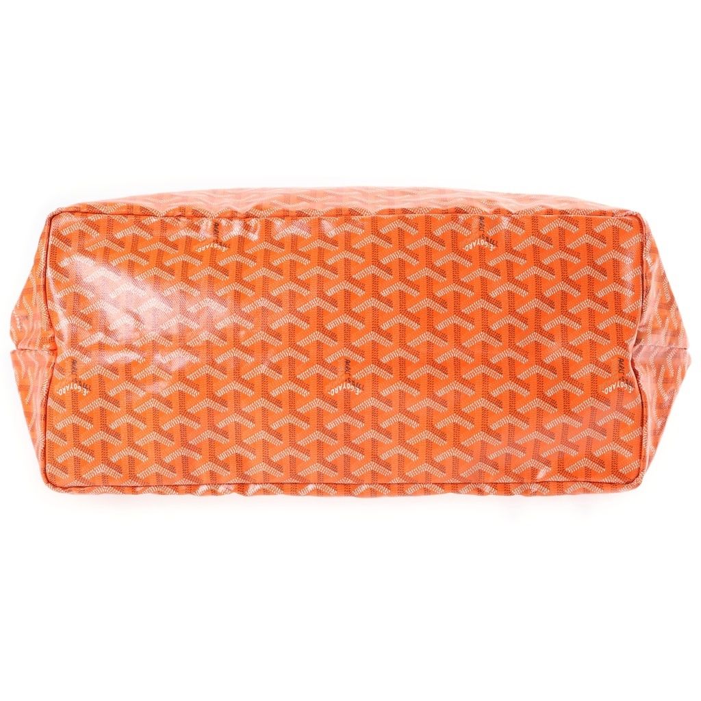 Goyard Saint Louis GM Leather Tote Bag Orange — view 4