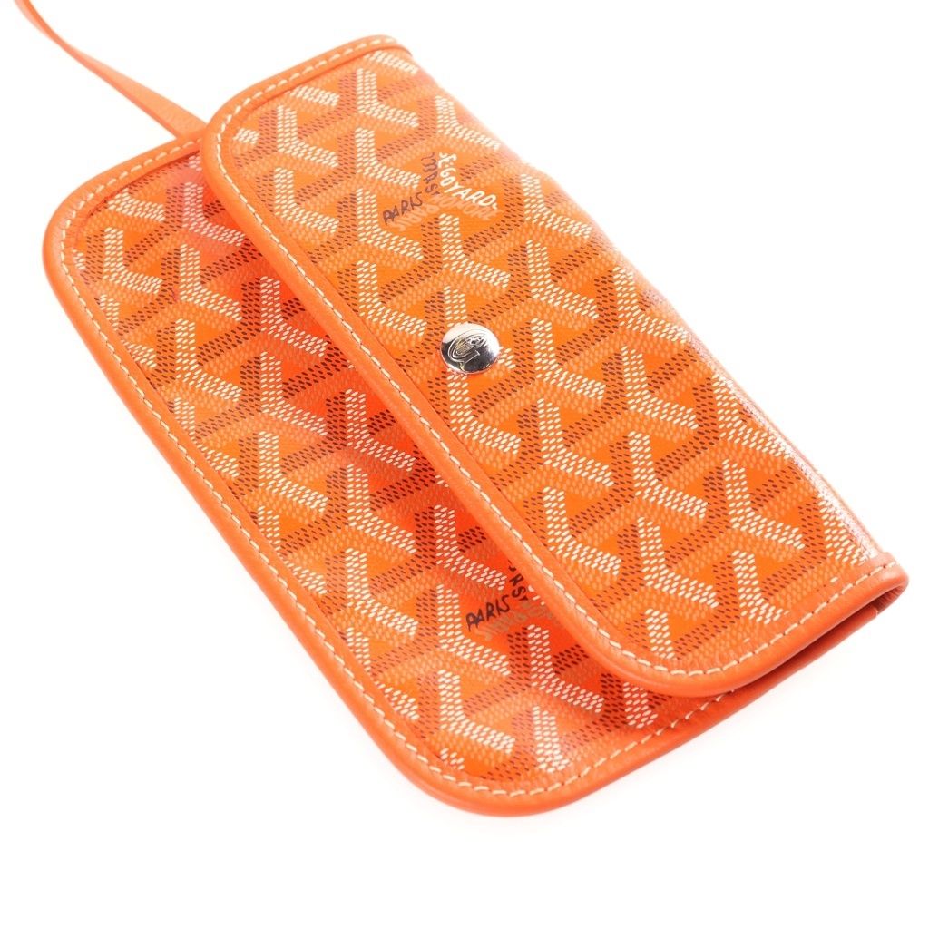 Goyard Saint Louis GM Leather Tote Bag Orange — view 6