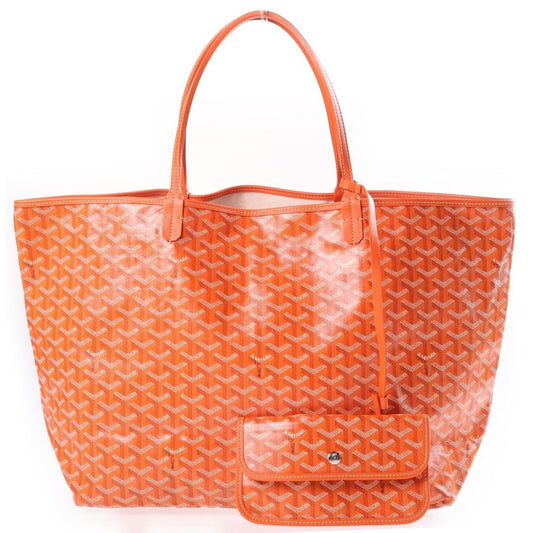 Goyard Saint Louis GM Leather Tote Bag Orange